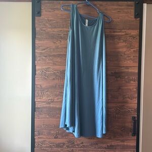 Woman’s sleeveless knee length dress